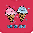 thumbnail image 4 of Inktastic Ice Cream We're One Twin Boy & Girl Boys or Girls Baby Bib, 4 of 4