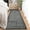 Dark Gray, variant on Garvee 2'x6' Modern Geometric Runner Rug Solid Rug, Washable Rug Non-Slip Low Pile Indoor Carpet for Hallway Bedroom Kitchen, Dark Gray