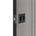 thumbnail image 2 of Square Sliding Door Lock Privacy Barn Pocket Door Entry Lock Zinc Alloy Latch Black, 2 of 7