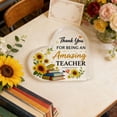 thumbnail image 2 of Teacher Appreciation Gifts Acrylic Heart Plaque, End of Year Teacher Thank You Gift,  Desk Decor Keepsake & Paperweight（Style 4）, 2 of 8