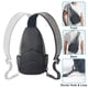 thumbnail image 5 of Mochila bandolto con bandolta para hombre y mujer, color verde militar, 5 of 6