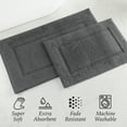 thumbnail image 4 of Hotel Style Organic Cotton Luxury 2-Piece Bath Rug Set, Charcoal Sky, 4 of 9