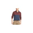 thumbnail image 1 of IZOD Mens Colorblocked Henley Shirt, Red, Medium, 1 of 1