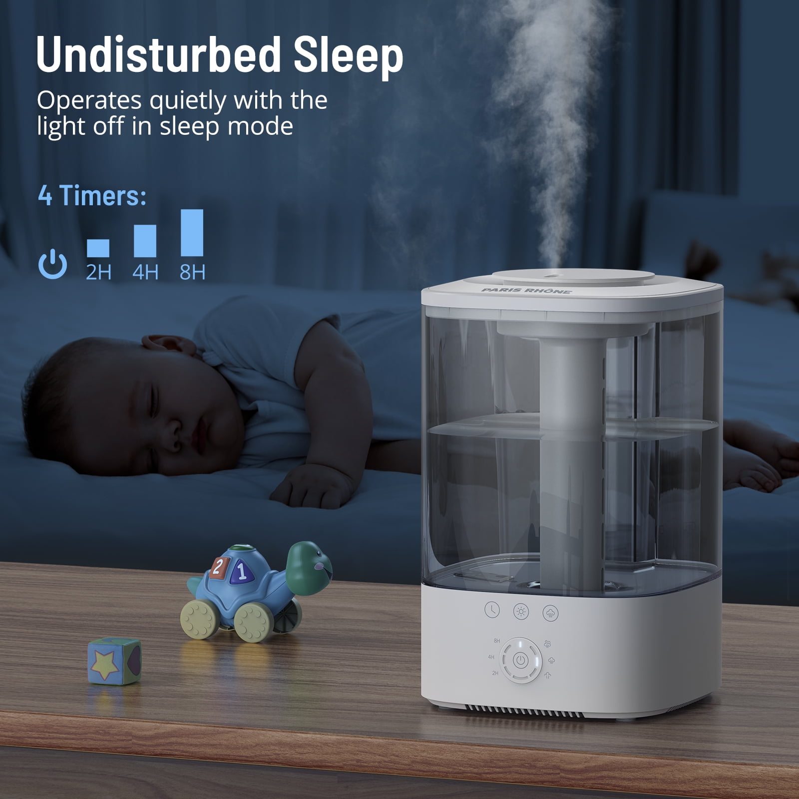 Buy Humidifiers for Bedroom Mideum Room Home, Paris Rhone 3.5L Cool