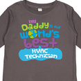 thumbnail image 4 of Inktastic World’s Best HVAC Technician Daddy Boys or Girls Long Sleeve Toddler T-Shirt, 4 of 5