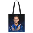 thumbnail image 1 of Lautaro Martínez Bolso de tela con estampado de lienzo para mujer, bolsa de compras reutilizable y estética, con cremallera interior, regalo para mujer, 35 × 40 cm., 1 of 6