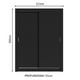 thumbnail image 3 of Ropero Closet Madesa Dallas 2 Puertas Corredizas 2 Cajones Negro, 3 of 10