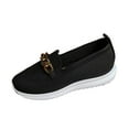 thumbnail image 2 of AUDeals Women's Wide Width Shoes, Memory Foam Work Sneakers with Casual Comfort for Everyday Walking (Black, 9), 2 of 7