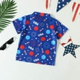 thumbnail image 3 of Herrnalise Boys American Flag T Shirt 4th of July Independence Day Tee for Little Boy Patriotic Cotton Stars Stripe Shirt Top 1-6T, 3 of 8