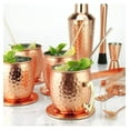 thumbnail image 4 of Moscow Mule Set - 25PC Copper Plated Cocktail Set - Shaker, Mugs, Straws & More - Gift for Cocktail Lovers, 4 of 4