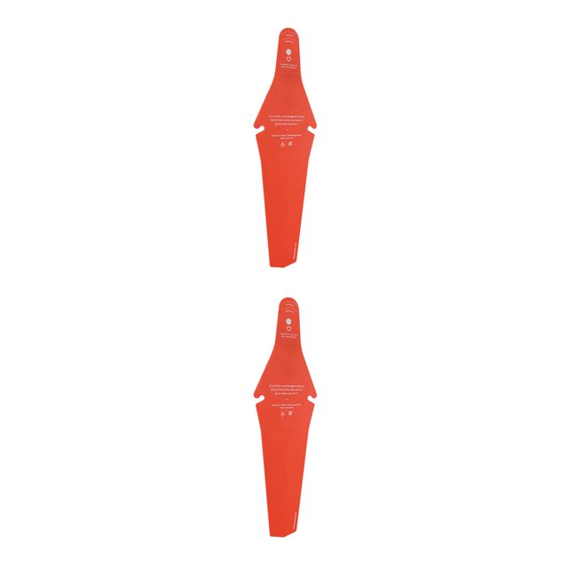 Soidarity Guardabarros de plástico para bicicleta, guardabarros trasero para bicicleta, suministros decorativos para ciclismo, naranja Type2 NO2 Soidarity CBP167704