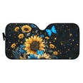thumbnail image 2 of Uorisanigo Blue Butterfly Sunflower Car Sun Shade Windshield Car Shade Cover Foldable Automotive Windshield Sunshades Sun Blocker Visor Protector Universal Fit Most Sedan SUV Trucks, 2 of 7