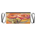 thumbnail image 7 of Yayeee Waist Apron with Pockets for Cooking Waterproof Half Server Aprons, Purple Abstract Floral, 7 of 7