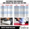 thumbnail image 6 of CanDo PE Professional Grade White Foam Roller Half-Round, 6 of 6