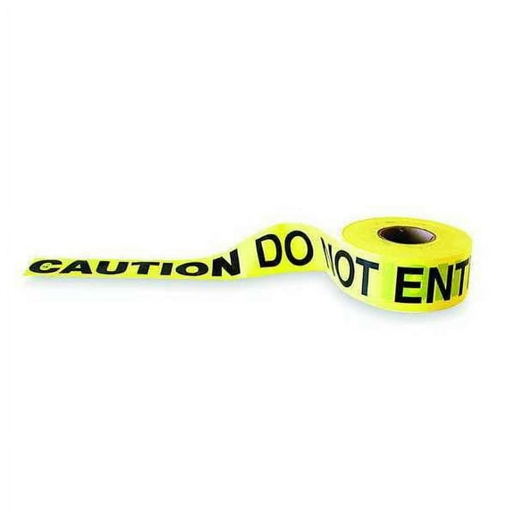ZoroSelect Barricade Tape, Yellow/Black, 1000ft x 3In