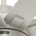 thumbnail image 4 of Hunter 60 inch Outdoor or Indoor Ceiling Fan with LED Light - Ceiling Fan with Wall Control, For Patio, Garage, or Porch, Quiet, Standard Mount, 10 Blades - Overton 50719, Matte Nickel, 4 of 17