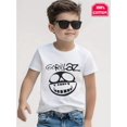 thumbnail image 1 of Halloween T-shirt - Soft Breathable 100% Cotton Tee for Kids, Casual Everyday & Halloween Shirt - Ideal Birthday or Christmas Gift for Boys, Boy's Shirts, Cartoon Style Apparel, Comfortable Fit, 1 of 6
