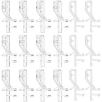 20 PCS Valance Clips Clear Plastic Hidden Valance Clips Window Blind Clips with a 54mm Arc-Shaped Slat