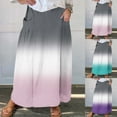 thumbnail image 5 of Dvprdro Summer Fashion Printed Skirts for Women Casual Elastic Waist Pleated Pockets Plus Size Skirt, 5 of 5