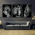 thumbnail image 5 of Three Frameless Canvas Posters, Modern Art, Animal Family Poster, Lion Family Poster, Ideal Gift for Bedroom Living Room Corridor, Wall Art, Wall Decoration, Winter Decoration, Room Decoration, 5 of 8