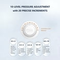 thumbnail image 3 of 2 Modes Countertop Water Flosser with 40 Pressure Settings, 600ml Detachable Tank, 5 Nozzles for Braces and Sensitive Gums, White, 3 of 16