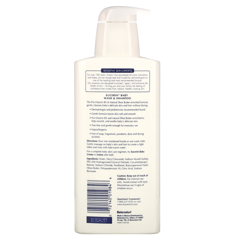 Eucerin Baby Essentials Kit, 2-in-1 Wash & Shampoo photo 4