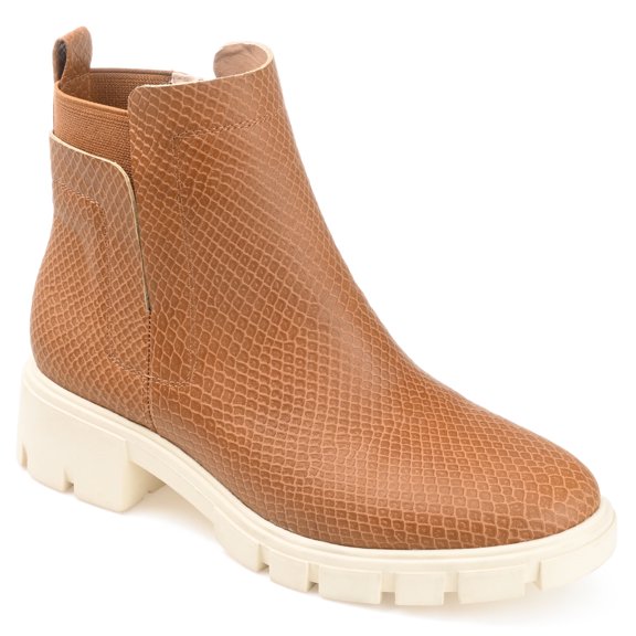 Journee Womens Jeeva Inside Zip Block Heel Booties