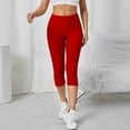thumbnail image 6 of TRUBKH Cropped Pants for Women High Waisted Pants for Women Compression Leggings for Women Womens Cargo Pants Jeggings for Women Cargo Pants Women Capri Leggings for Women Red 2xl, 6 of 6