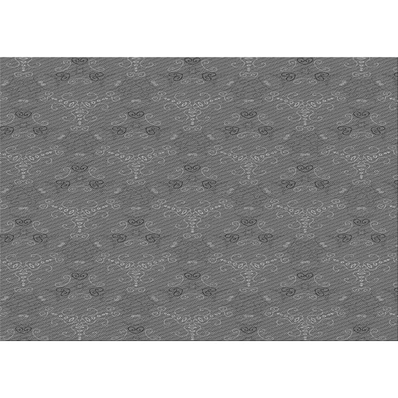 Ahgly Company Machine Washable Indoor Rectangle Transitional Grey Gray Area Rugs, 2' x 3'