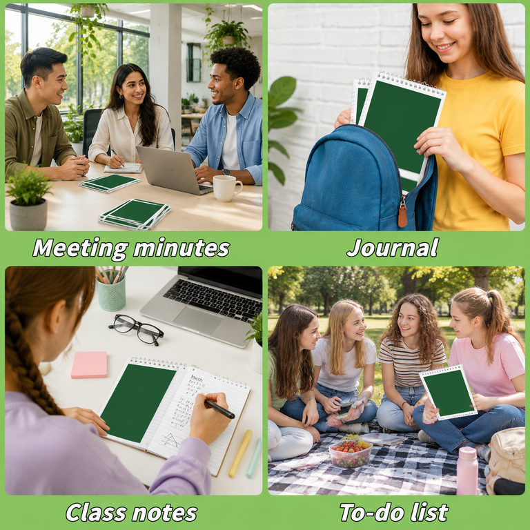 Steono green 16pcs 6 x 9 Inch Top Spiral Gregg Rule Steno Notebook Bulk Pack ...