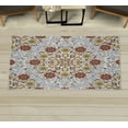 thumbnail image 1 of Ethnic Decorative Rug, Vintage Abstract Flower Swirls Leaves Doily Style Pastel Illustration, Quality Carpet for Bedroom Dorm and Living Room, 6 Sizes, Paprika Mustard, by Ambesonne, 1 of 1