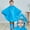 Blue, variant on Toddler Coverall Rain Suit Baby Kids Light Breathable Cloak Raincoat Crewneck with Hood 1PC Poncho Suit for Kids Boys and Girls Rainwears (5-6 Years, Yellow)