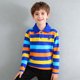 thumbnail image 5 of Blusa y camisa de manga larga con cuello vuelto para niños, blusa deportiva recreativa con estampado de rayas de verano para niños, blusa de manga larga con cuello vuelto para niños, parte superior de, 5 of 6
