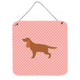 thumbnail image 1 of Caroline's Treasures English Cocker Spaniel Tablero de ajedrez rosa para colgar en la pared o en la puerta BB3612DS66, 6 x 6, multicolor Caroline's Treasures BB3612DS66, 1 of 1