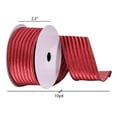 thumbnail image 3 of Vickerman 2.5" x 10 Yards Mauve Stripe Mesh and Velvet Ribbon, 3 of 3
