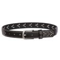 thumbnail image 2 of Girl's 1 1/8" (28 mm) Fish Bone Pattern Rhinestone And Studs Sparkling Belt, 2 of 2