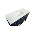 thumbnail image 3 of Lakeshore 48" Bathroom Vanity with Royal Blue Cabinet and Engineered White Top, 3 of 6