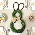 thumbnail image 6 of Linnome Easter Themed Wreath With Ear Design Spring Decor Home Door Wall Party Hanging Decor Ornament, 6 of 7