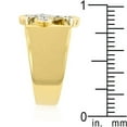 thumbnail image 4 of Precious Stars R07544T-C01-08 Precious Stars Goldtone Cubic Zirconia Cut-Out Cross Ring, 4 of 4