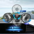thumbnail image 5 of JunYeShi Suction Cup Car Fan,Double Head USB Automotive Fan for office and Home Use,360 Degree Adjustable Electric Fan, 5 of 8
