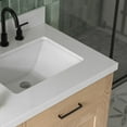 thumbnail image 6 of Ariel Hepburn 67 Inch Double Rectangular Sink Bathroom Vanity With Pure White Quartz Countertop 1.5 Inch Edge In Oak, 6 of 10