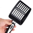 thumbnail image 3 of Unatoiry Solid Handle Metal Cat Litter Scoop Ergonomic Grip Sifter Spacing Is Designed To Allow Only Clean Black, 3 of 6