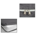 thumbnail image 6 of 4 Piece Zipper Sheet Set Includes (1 Zipper Fitted Sheet, 1 Flat Sheet And 2 Zipper PillowCase) with 12 Inch Deep Pocket 800 TC 100% Egyptian Cotton Solid Dark Grey Color Twin XL Size, 6 of 7