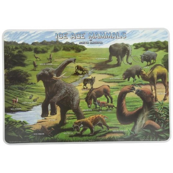 Painless Learning Ice Age Mammals Placemat