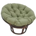 thumbnail image 2 of International caravan Furniture Piece 42-Inch Rattan Papasan chair with Solid Twill cushion, 2 of 4