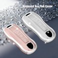thumbnail image 3 of Key Fob Cover Compatible with Porsche Panamera Cayenne Taycan 911 Carrera 2017-2025 Keychain Case Holder Protector,new style-3-btn-pink, 3 of 7