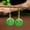 Gold, variant on Jade Donut Earrings Real Stone 925 Silver Accessories Green Natural Jewelry-Silver