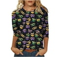 CaiJunJia Mardi Gras Shirts,Women