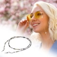 thumbnail image 5 of Unique Bargains 1 Pc Eyeglass Chain Glasses Chain Beaded Pattern 70cm L Gray, 5 of 5