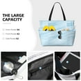 thumbnail image 3 of Fotbe Light Blue Marble Bolsa de Viaje para Playa - Resistente al Agua, Bolsa Tote de Gran Capacidad y Ligera con 7 Bolsillos para Mujeres y Hombres, 3 of 7
